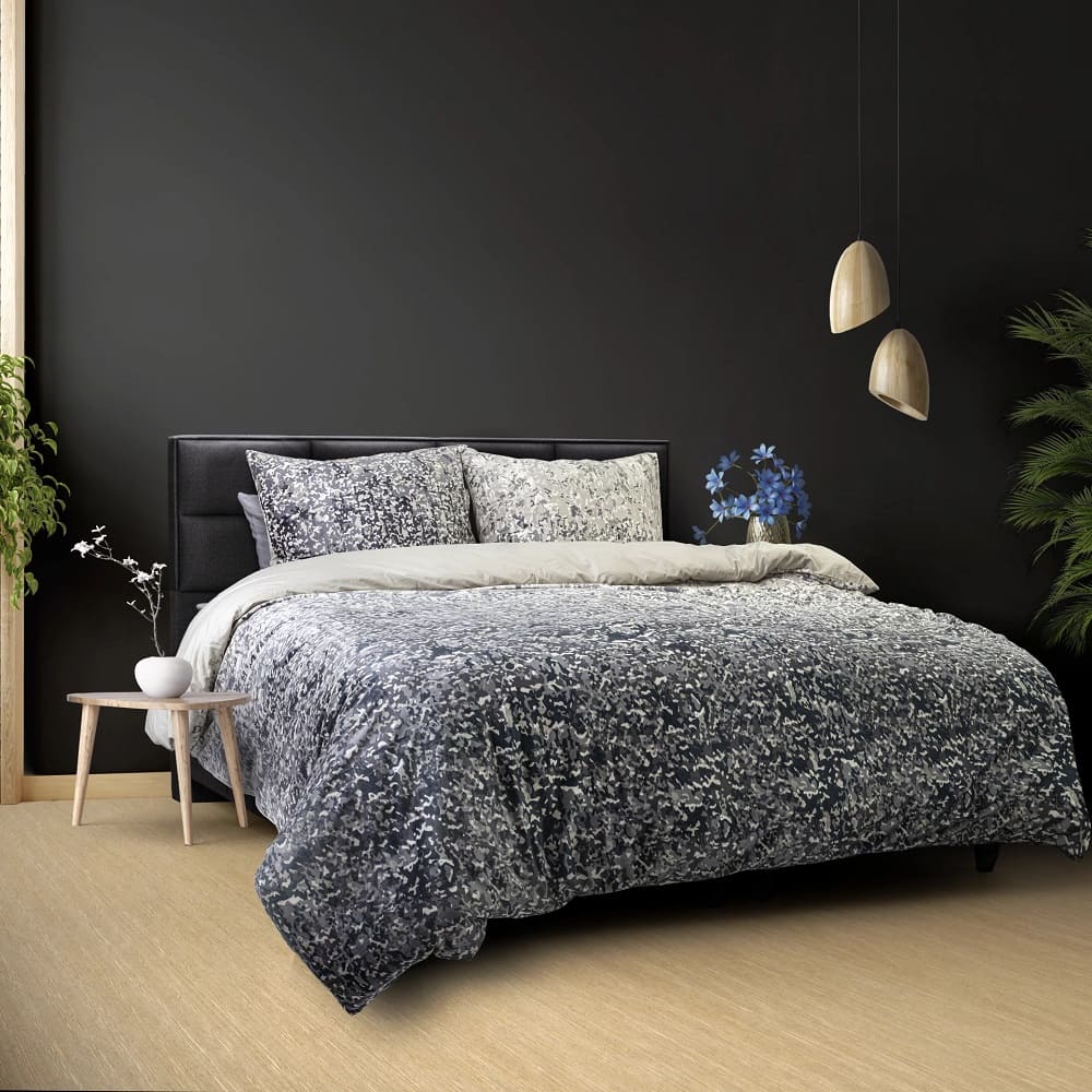 Copripiumino Velvet Emma - anthracite