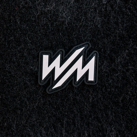 Wm logo monogram with emblem shield shape design Vector Image