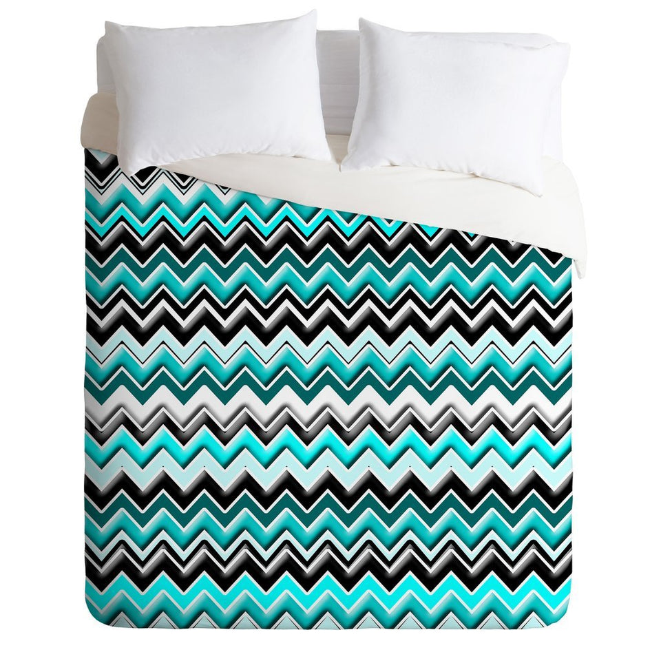 Turpuoise Black White Chevron Duvet Cover Au Home Decor