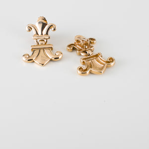golden clip earrings