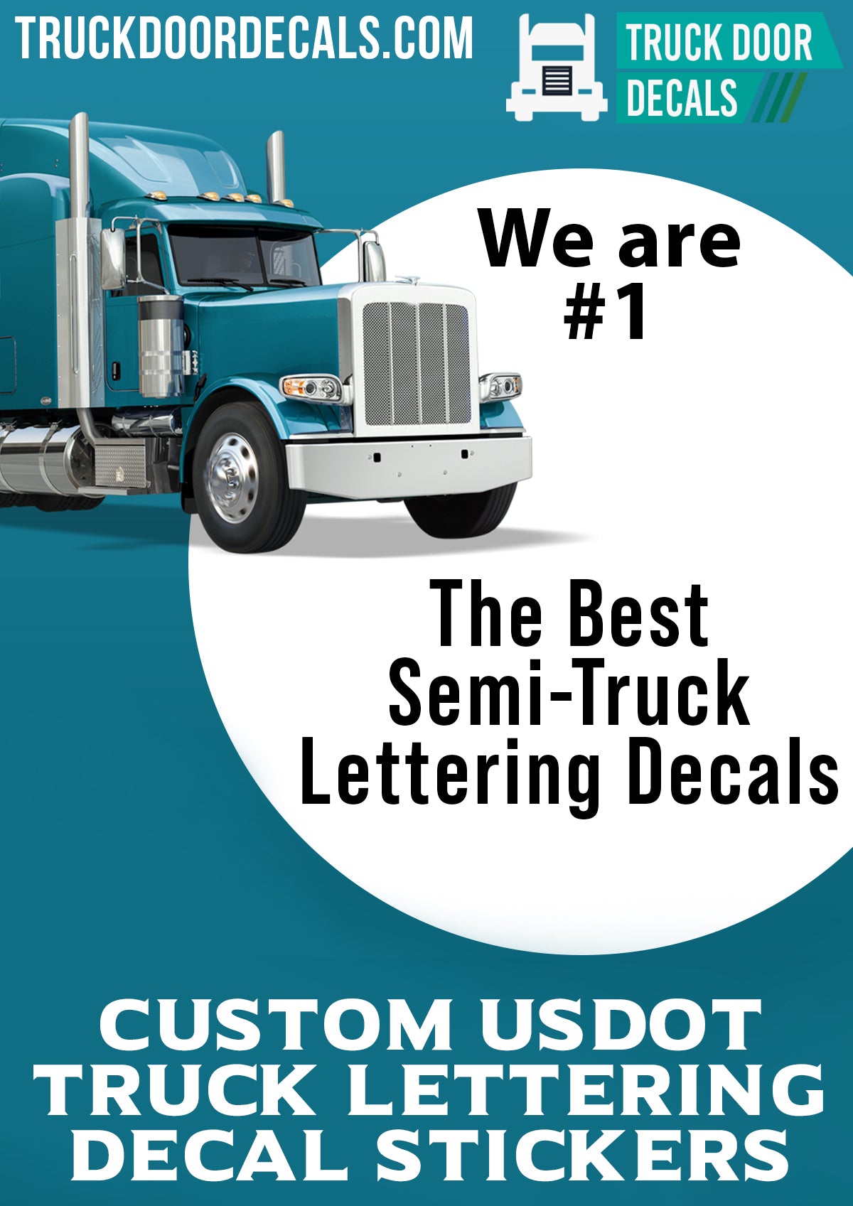 custom usdot truck lettering decals