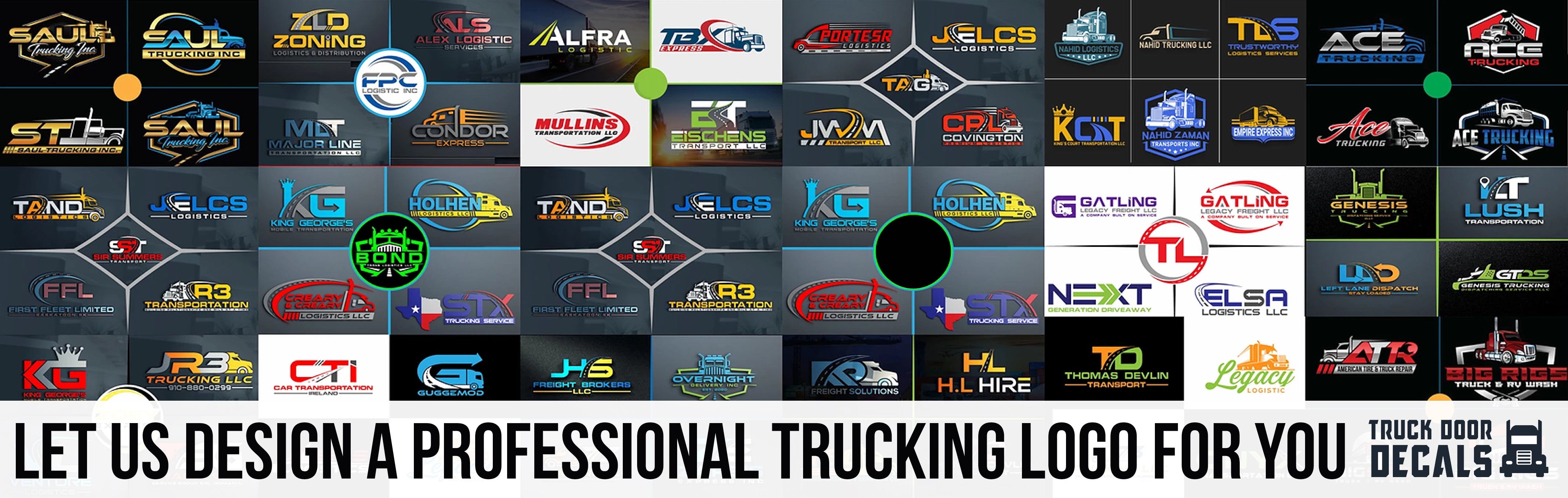 let us design a trucking logo brand for your business