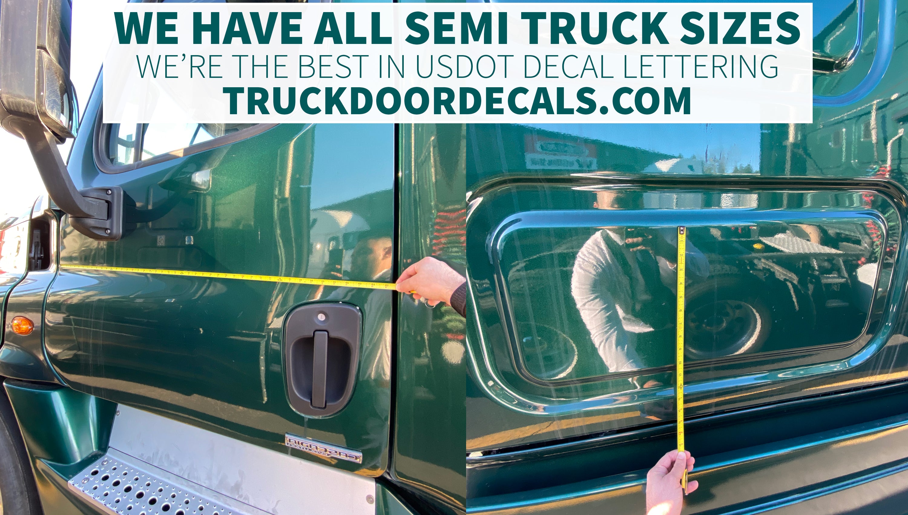 custom semi truck lettering decals