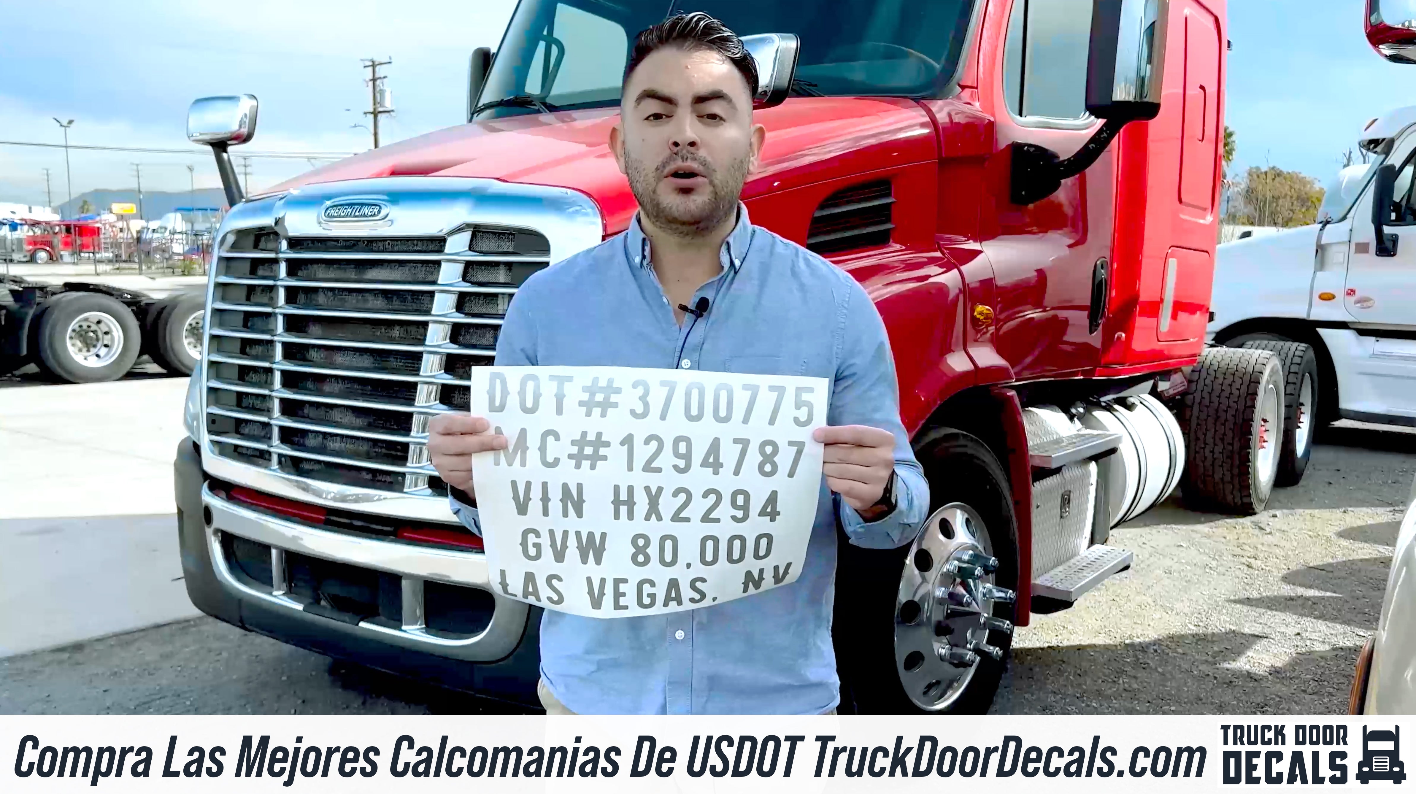 usdot truck decal sticker lettering 