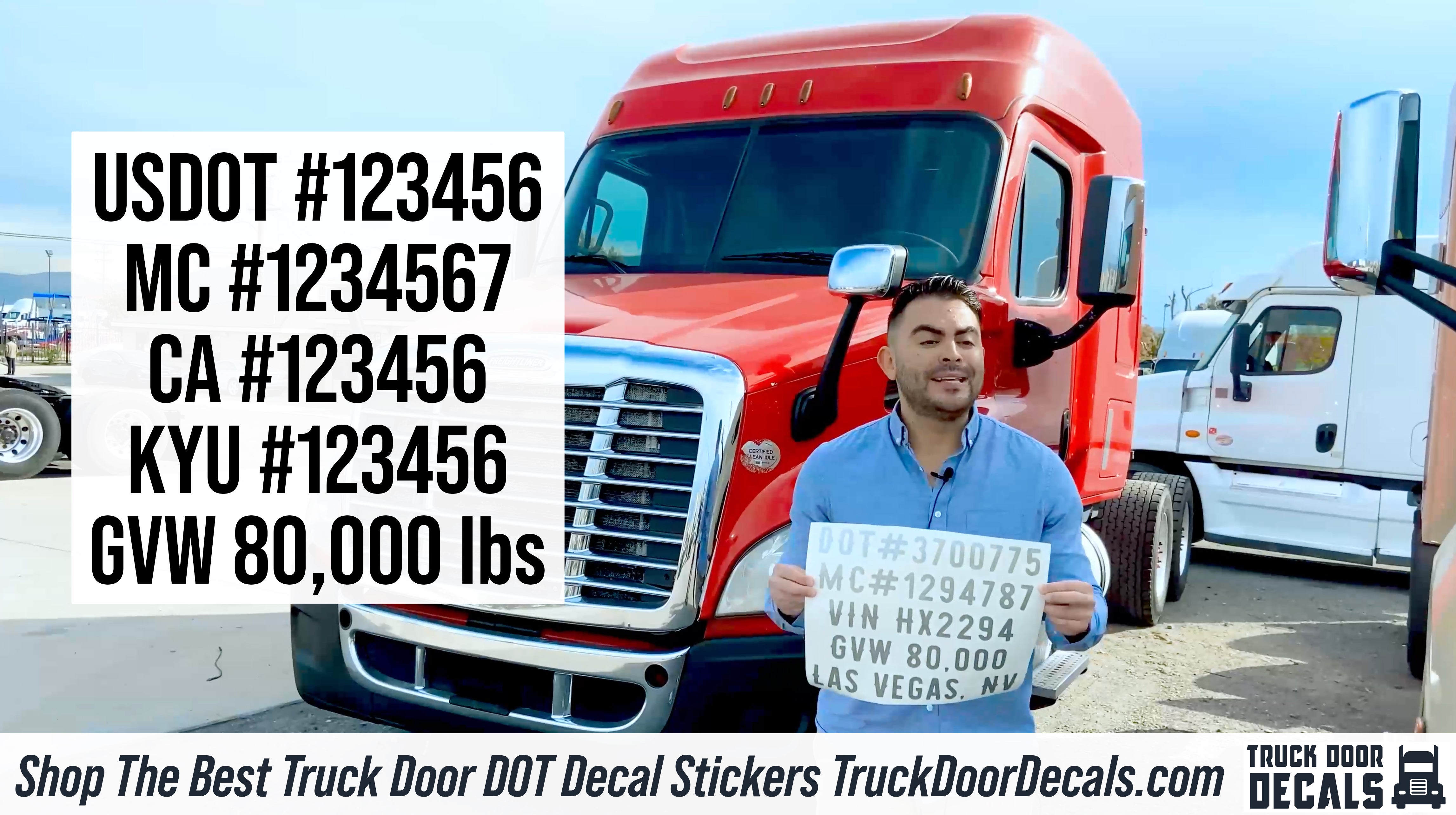 usdot dot mc lettering decal sticker tips