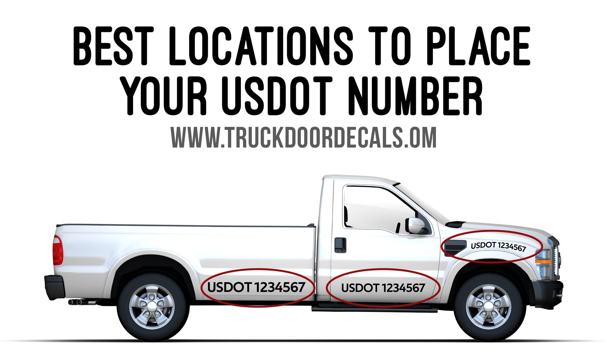 Best Locations to Place  Your USDOT Number