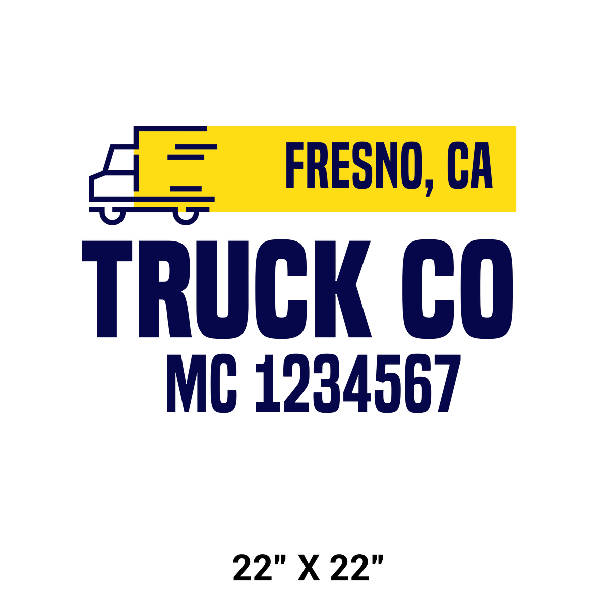 Company Trucking Truck Decal With Regulation Numbers Usdot Truck Door Decals 