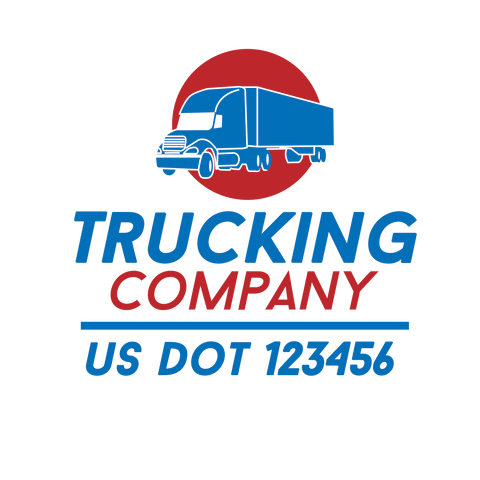 Company Trucking Truck Decal with Regulation Numbers, USDOT – Truck ...