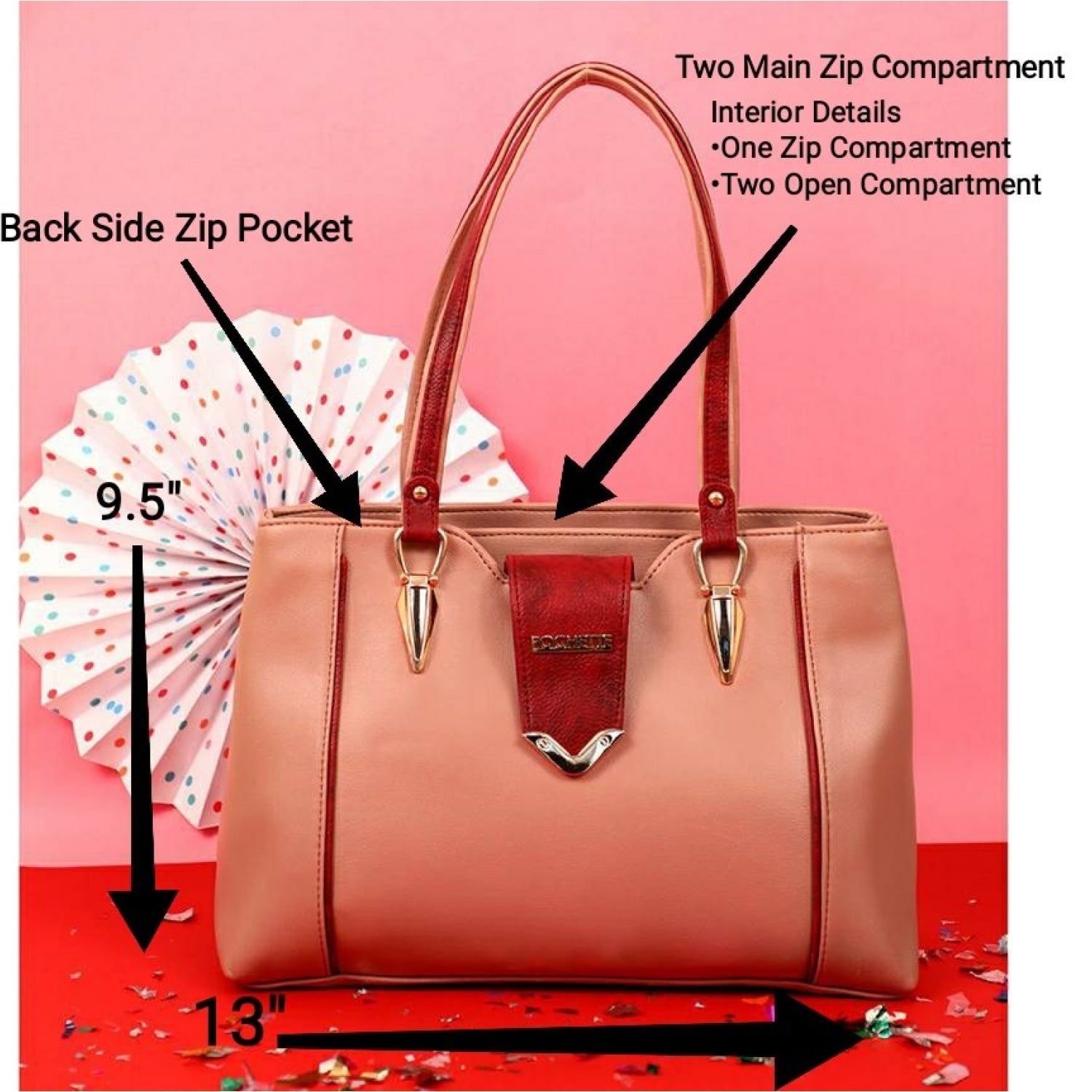 Dexmay Women Envelope Clutch Handbag Medium Saffiano Leather Foldover  Clutch Purse, Pearl Blush, Medium : Amazon.in: Fashion