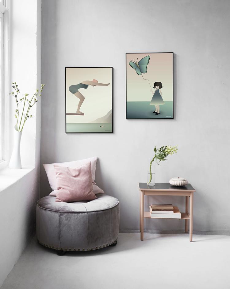The Swimmer Poster 30x40 cm