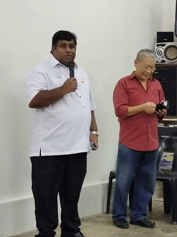Bukit Gasing YB Rajiv 和 U3A 主席 PJ Albert Teh 致开幕词