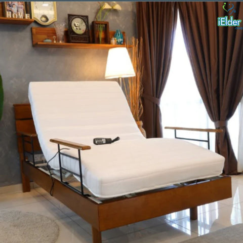 2 Function Wooden Electric Home Care Bed