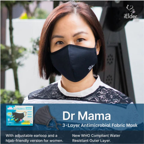 3-Layer Antimicrobial Fabric Mask | Dr. Mama