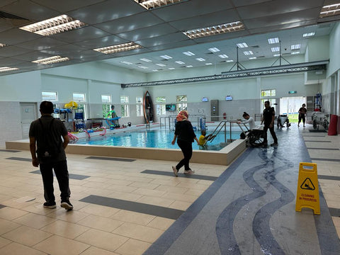 Hydrotherapy training session at the Aquatic Centre