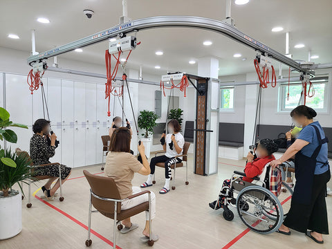 gait training system for elderly senior