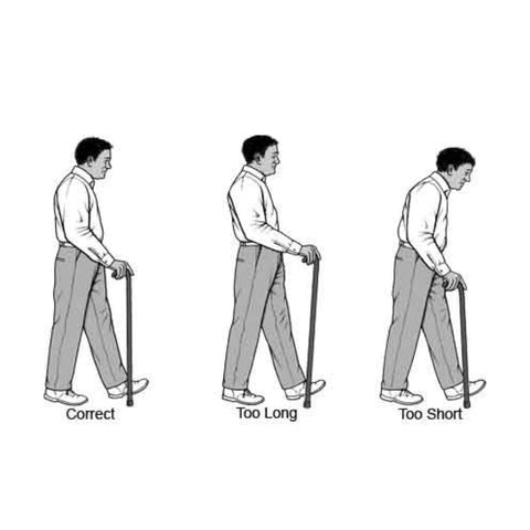 correct way to hold a cane