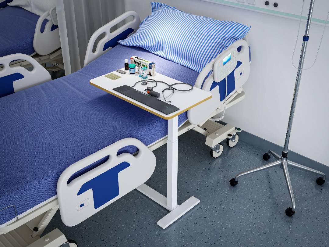 cardiac table overbed table