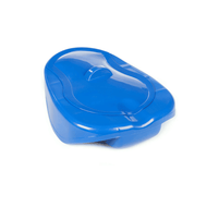 Blue Plastic Bedpan with Cover