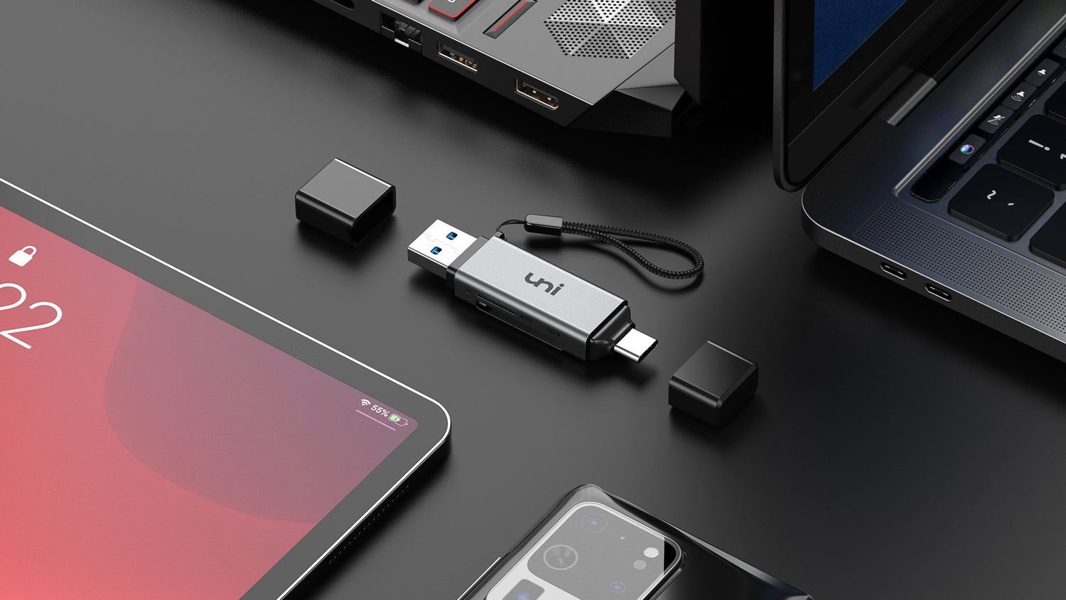 nice pic on uni USB-A & USB-C SD Reader