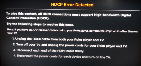 HDCP 2.2 error 
