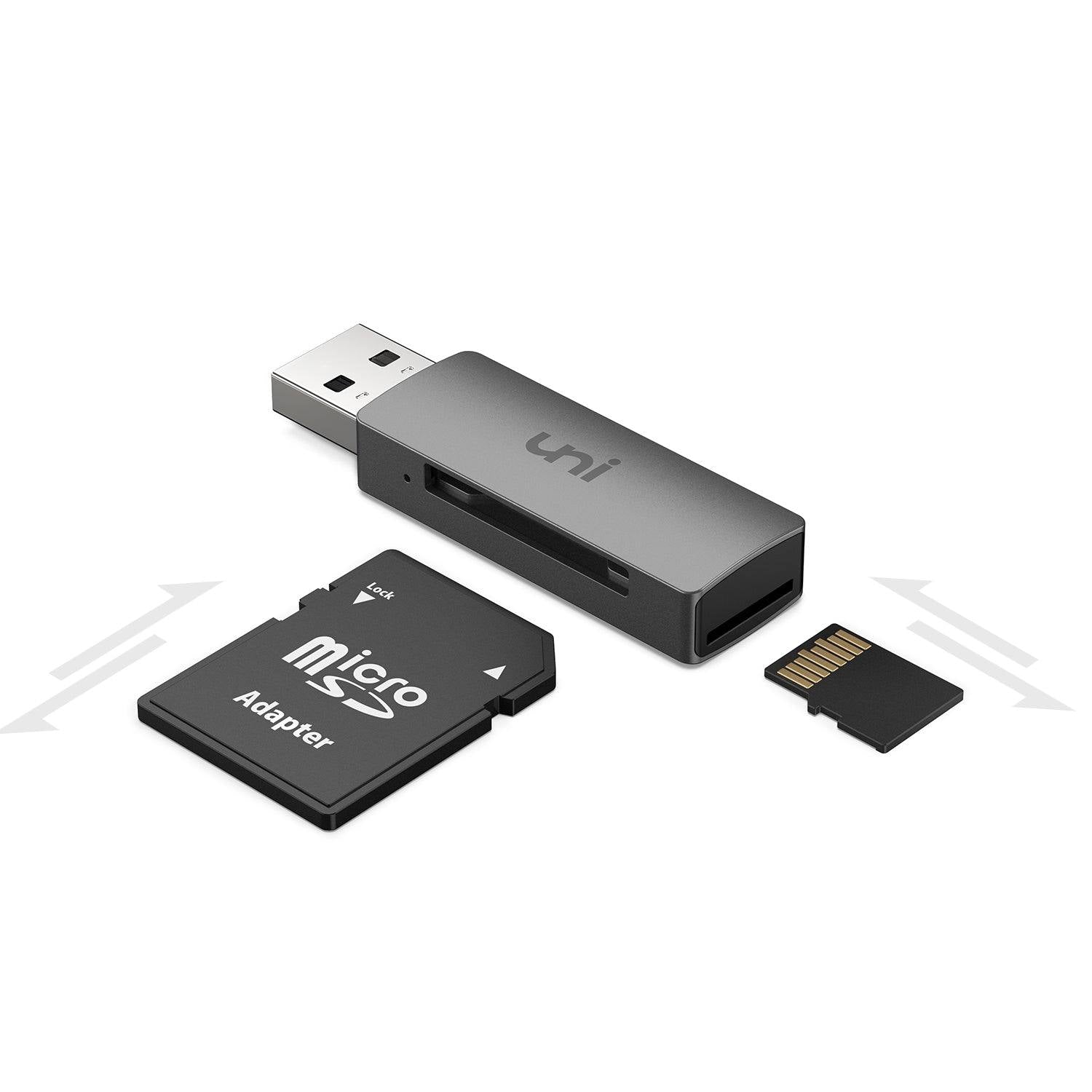 Desgracia evaporación daño uni® Card Reader, USB 3.0 to SD Card / Micro SD / TF Card Adapter