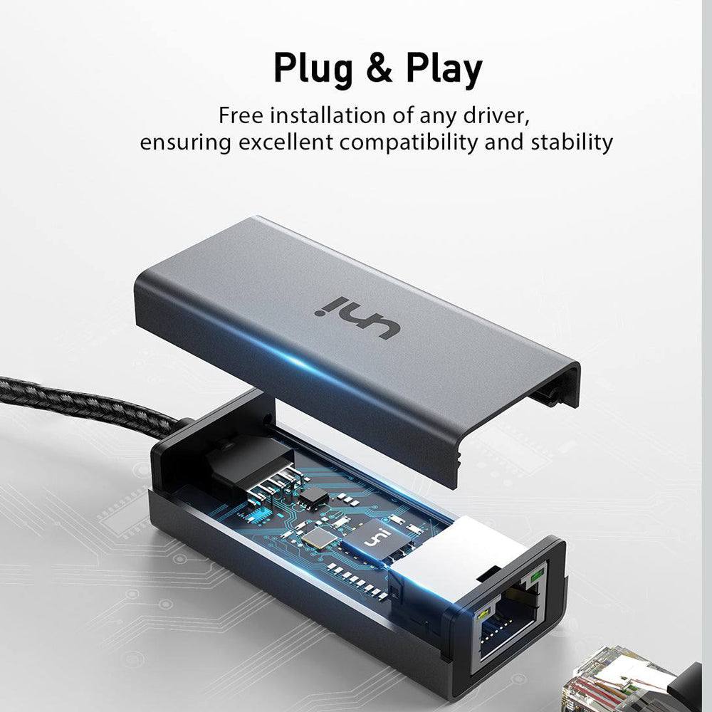 uni® Nintendo (Lite) Network Ethernet USB C Adaptor