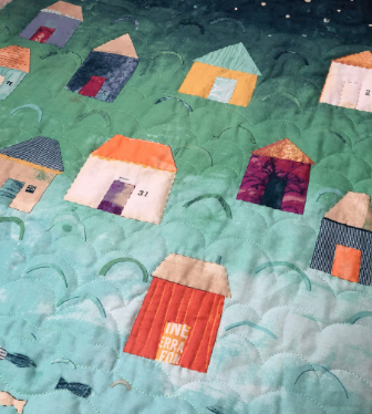 Beach houses with custom quilting