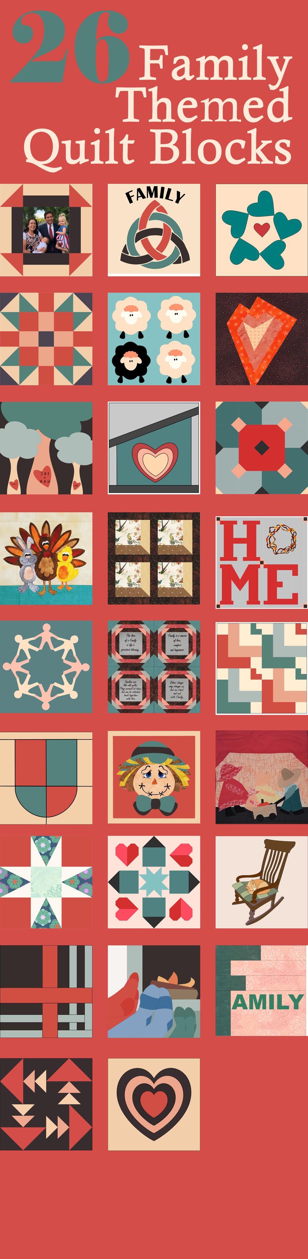26 Free quilt block patterns