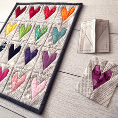 Work of Heart mini quilt pattern