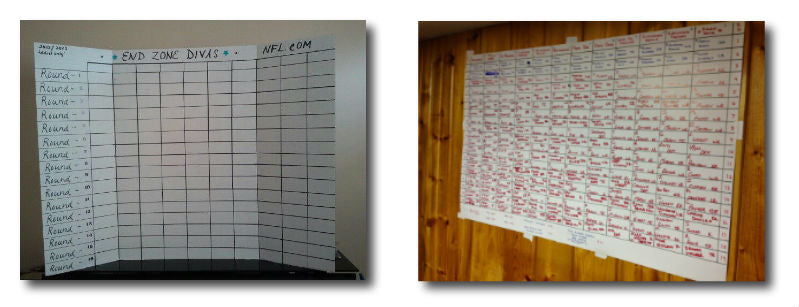 diy fantasy football draft board version 2