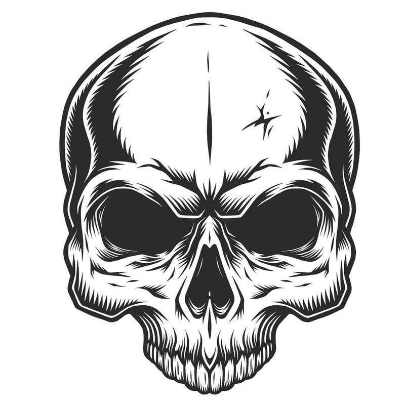 Half Skull Stencil For Custom Sneakers – Khameleon Kickz