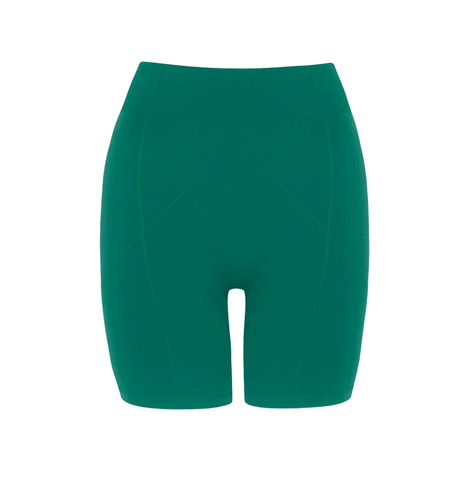 prism square london elavated shorts in jade green 