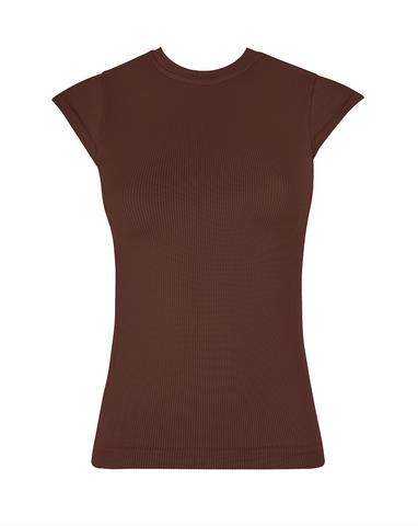 prism squared rouse top in maroon 