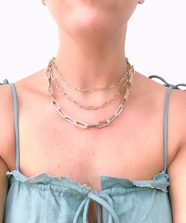 open link chain necklace