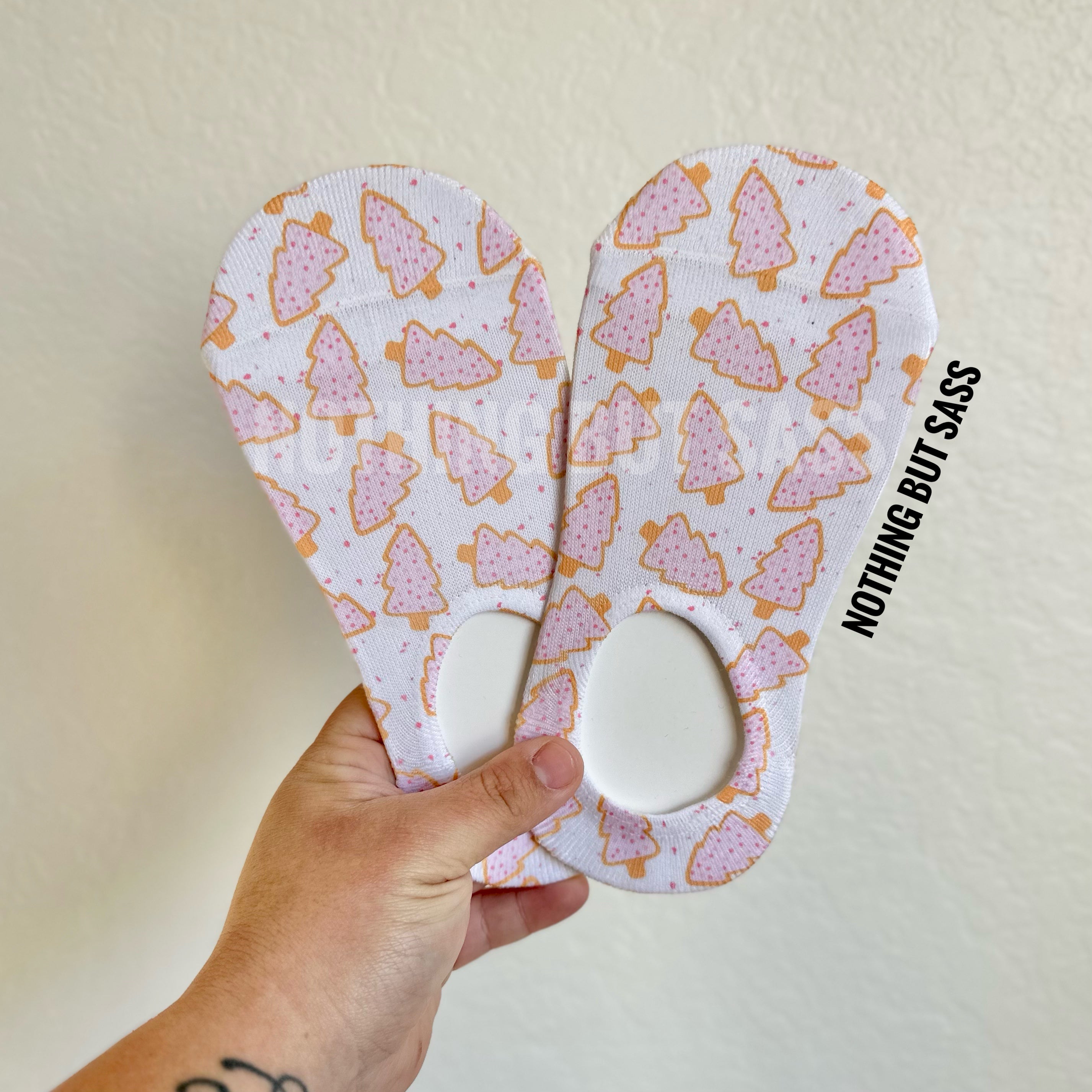 Pink Cookie Tree Socks