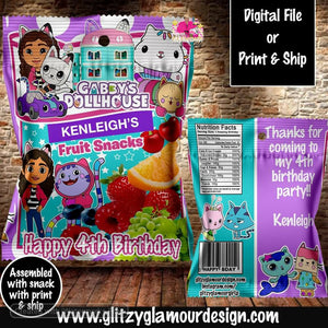 Gabby's Dollhouse fruit snacks – Glitzy Glamour Designs