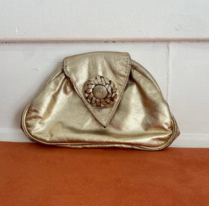 VTG Gold Metallic Crossbody