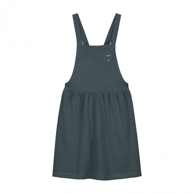 grey pinafore