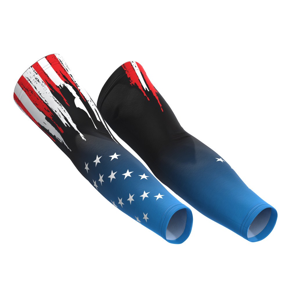 Thin Red & Blue Line Arm Sleeve