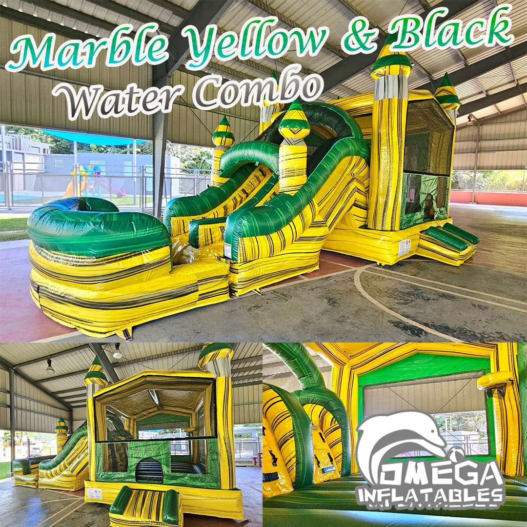 Marble Yellow and Black Inflatable Wet Dry Combo