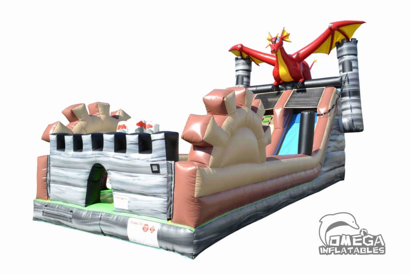 Hot Sale EN14960 Purple Dragon Castel Bounce House Dragon for Sale