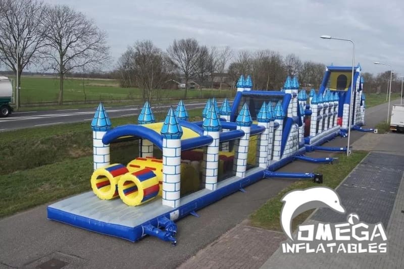 Large Wipeout Inflatable Obstacle Course