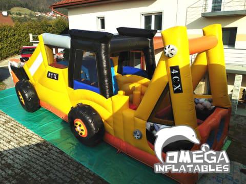 Inflatable Digger Backhole Obstacle Course