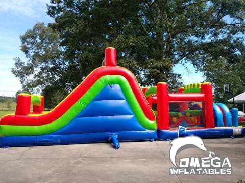 Outdoor Bricks Inflatable Obstacle Course