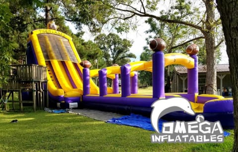 27FT LSU Tigers Themed Water Slide