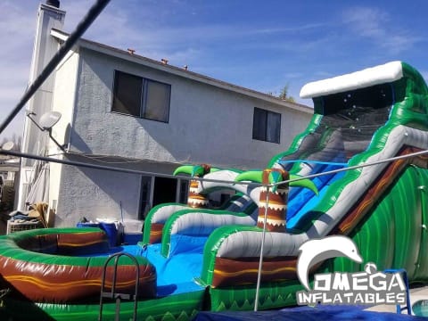 18FT Emerald Crush Tsunami Water Slide