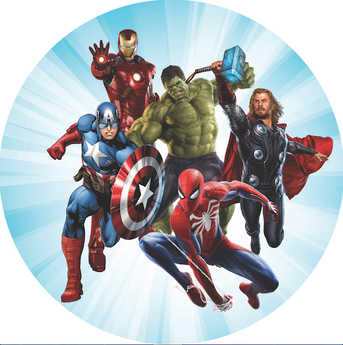 Superhero Round Backdrops Marvel Spider man Kids Party Circle Backgrou –  dreamybackdrop