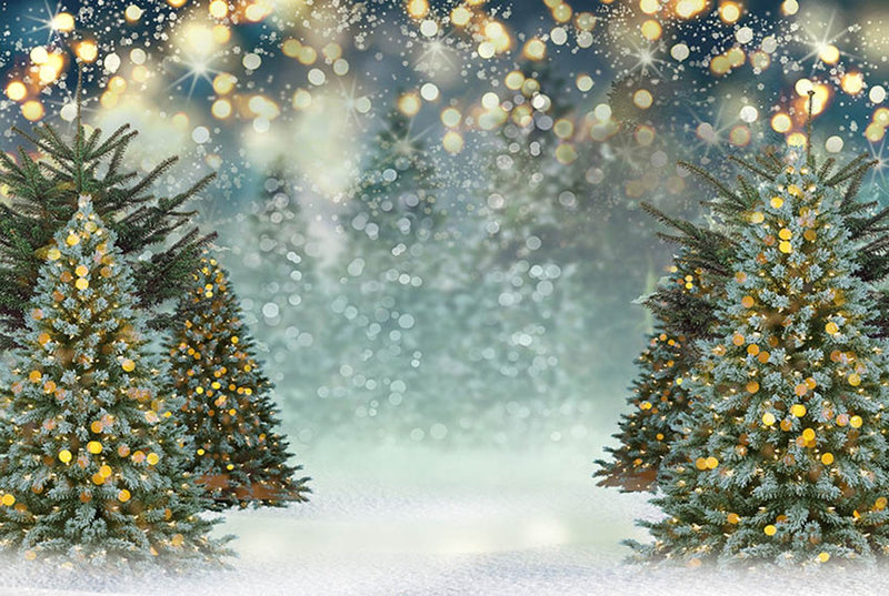 Bokeh Shine Photography Backdrops Glitter Christmas Tree Background Ba ...