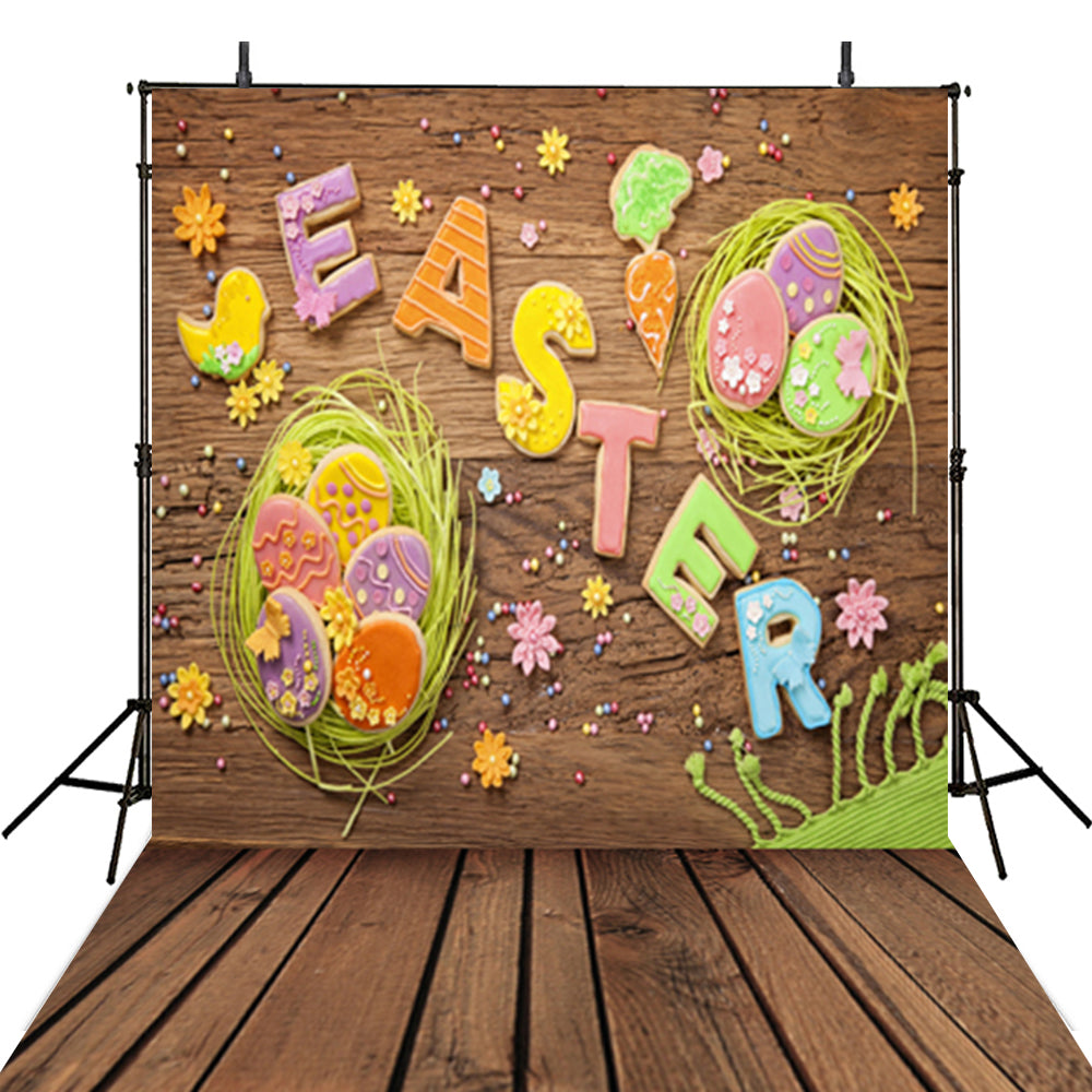 happy easter photo backdrops 5x7 flower spring photography vinyl ...