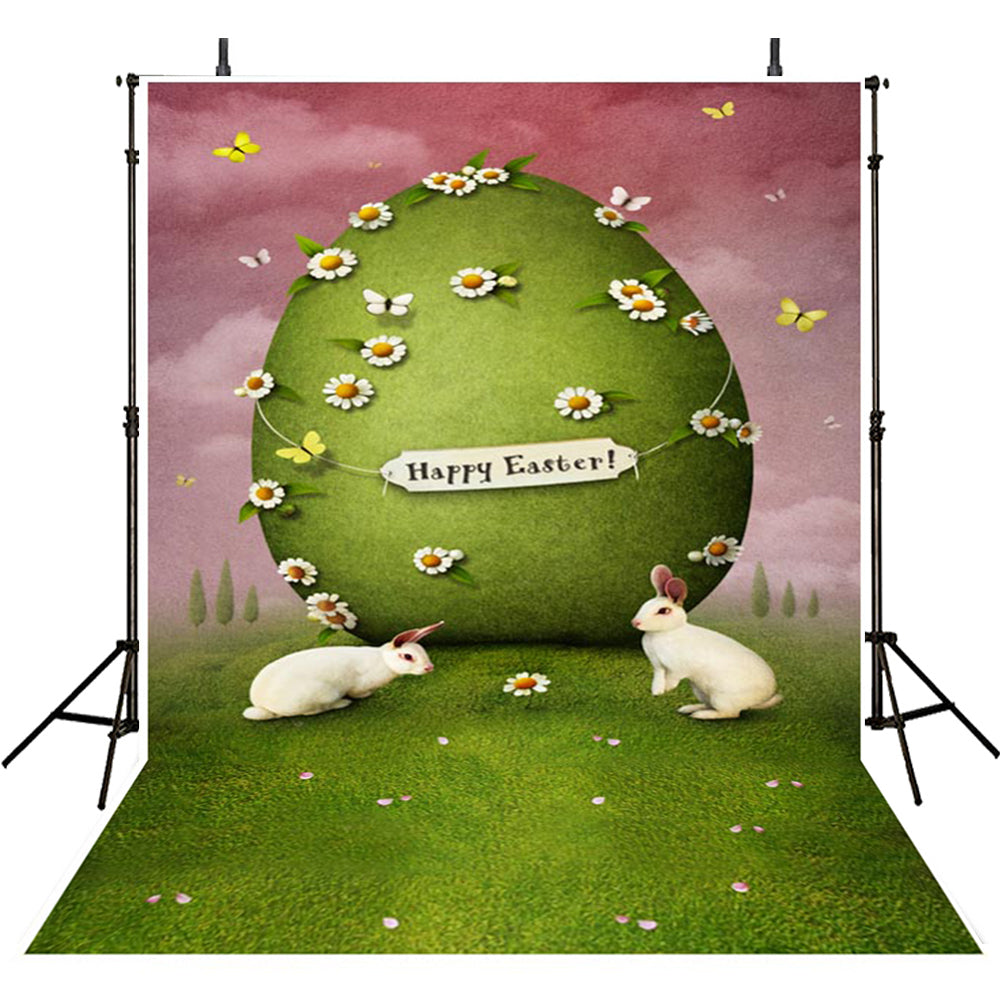 happy easter photo backdrops spring photography vinyl backdrops easter ...